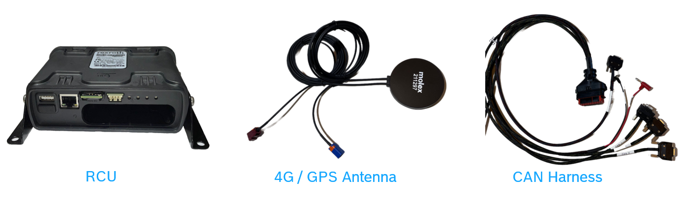 Data logger, antenna and harness